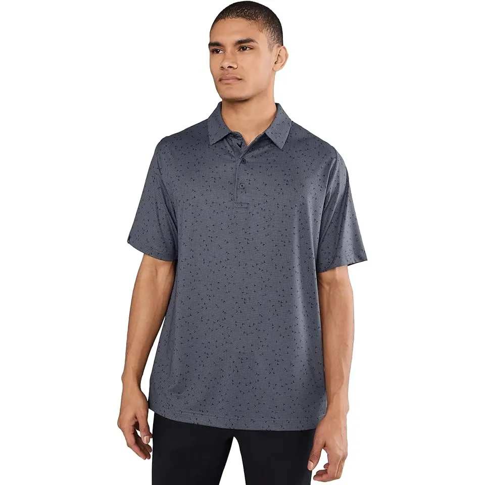 Chev Gingham Printed Polo