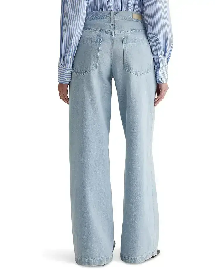 Women's AG Jeans Stella Mid-Rise Wide Leg Palazzo Jeans in Idol