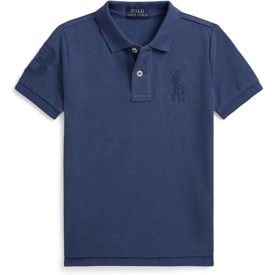 Big Pony Paint-Print Mesh Polo Shirt (Toddler/Little Kid)
