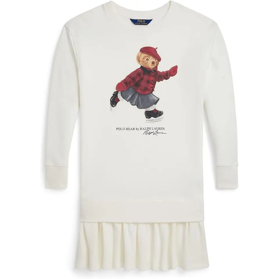 Polo Bear Fleece Dress (Big Kid)