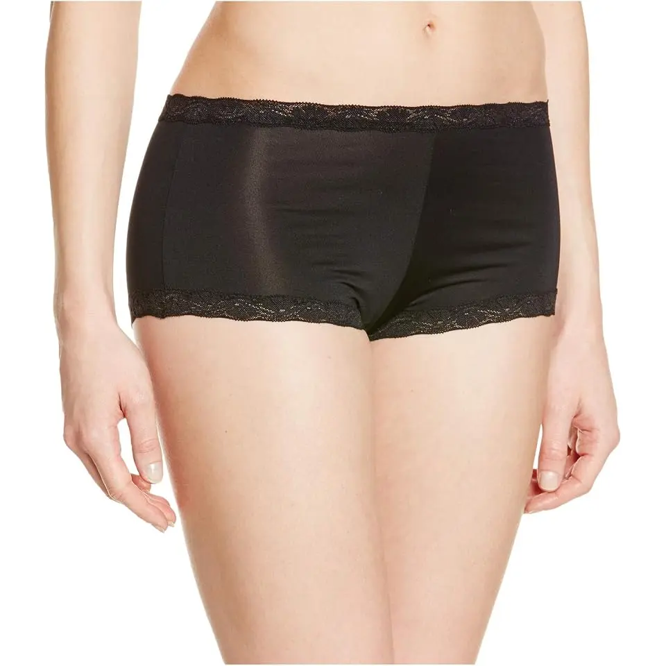Classic Microfiber Boyshorts w/ Lace