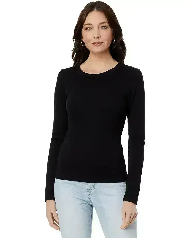 Women's Michael Stars Zola Long Sleeve Crew Tee