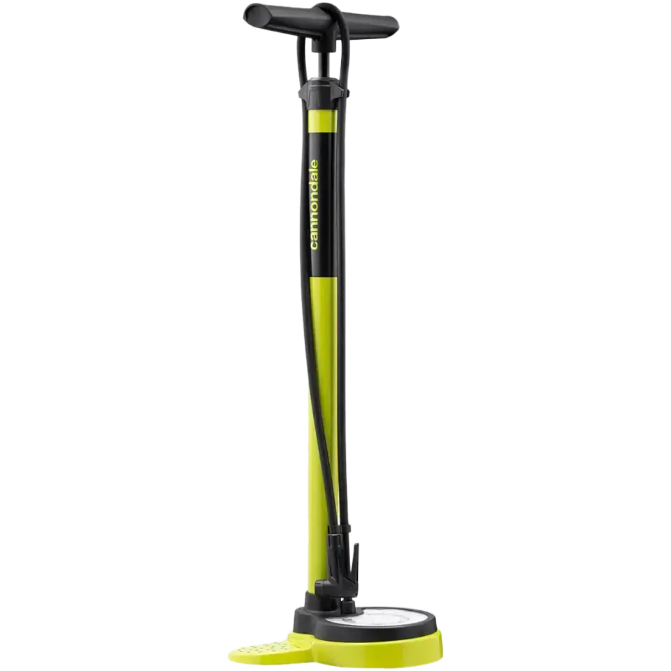 Essential Floor Pump - Highlighter
