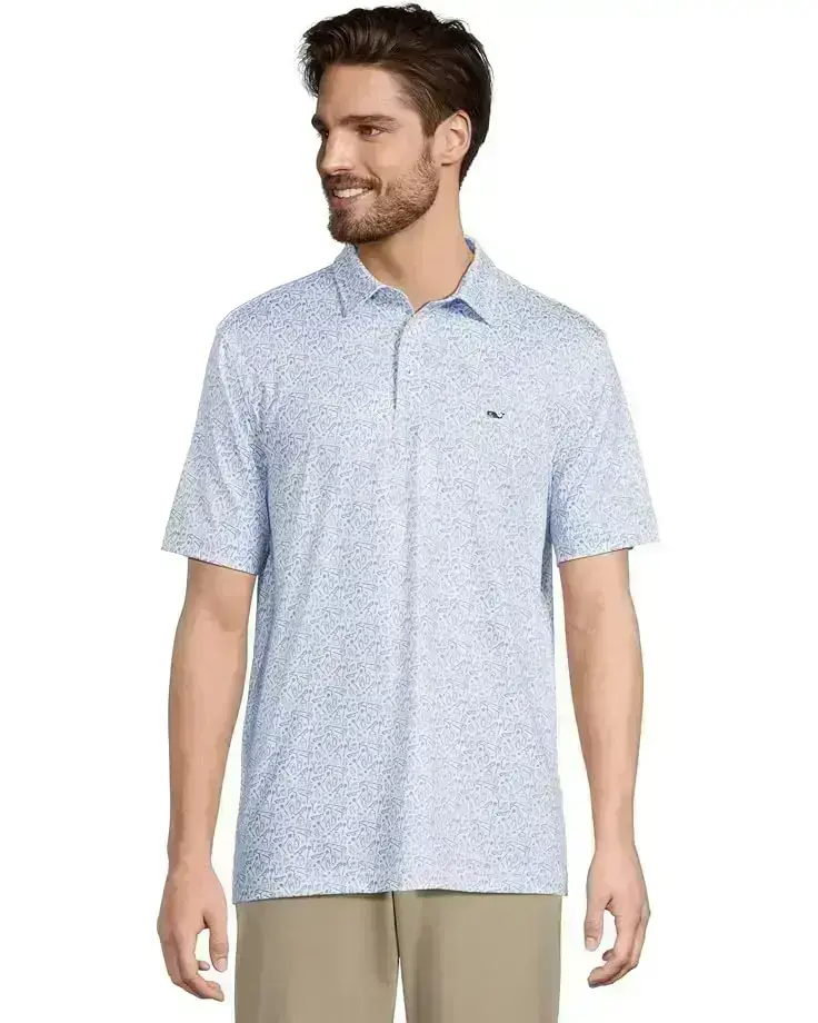 Men's Vineyard Vines Printed Sankaty Polo