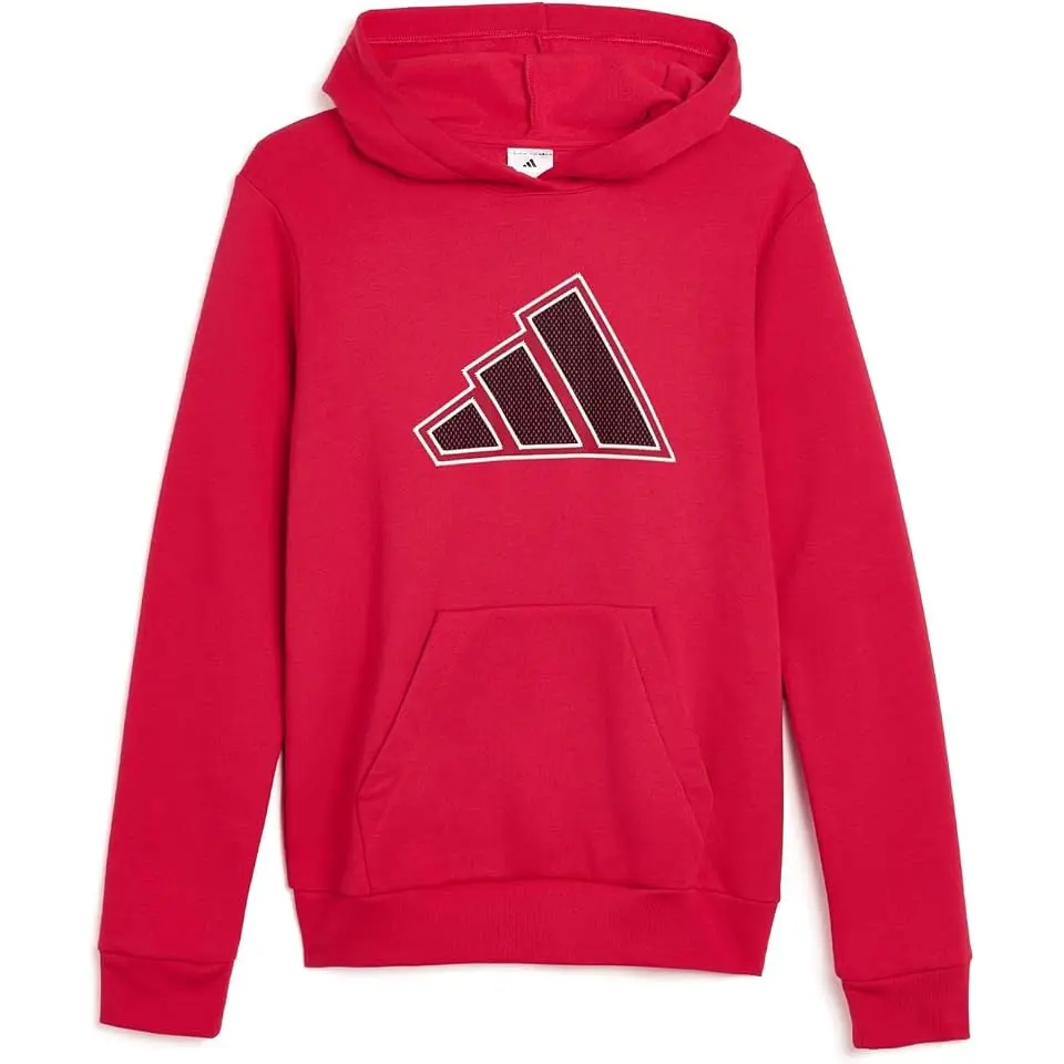 Mesh 3-Bar Fleece Hooded Pullover (Big Kid)