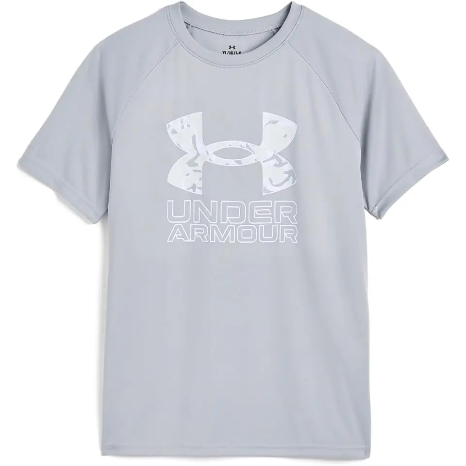Tech Hybrid Print Short Sleeve T-Shirt (Big Kid)