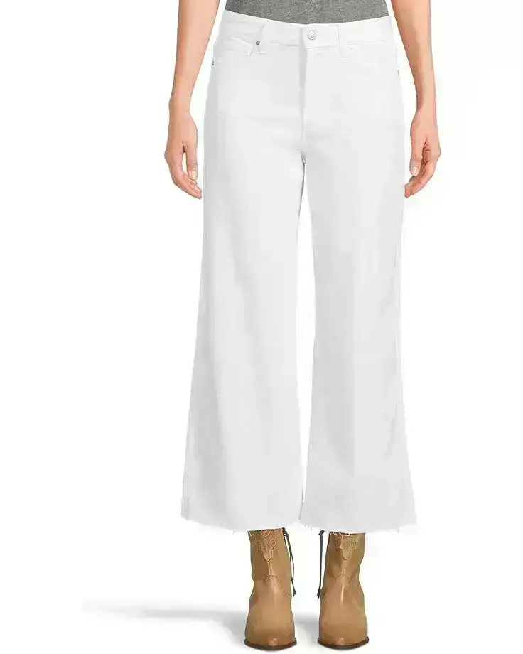 Women's Paige Anessa Raw Hem in Crisp White