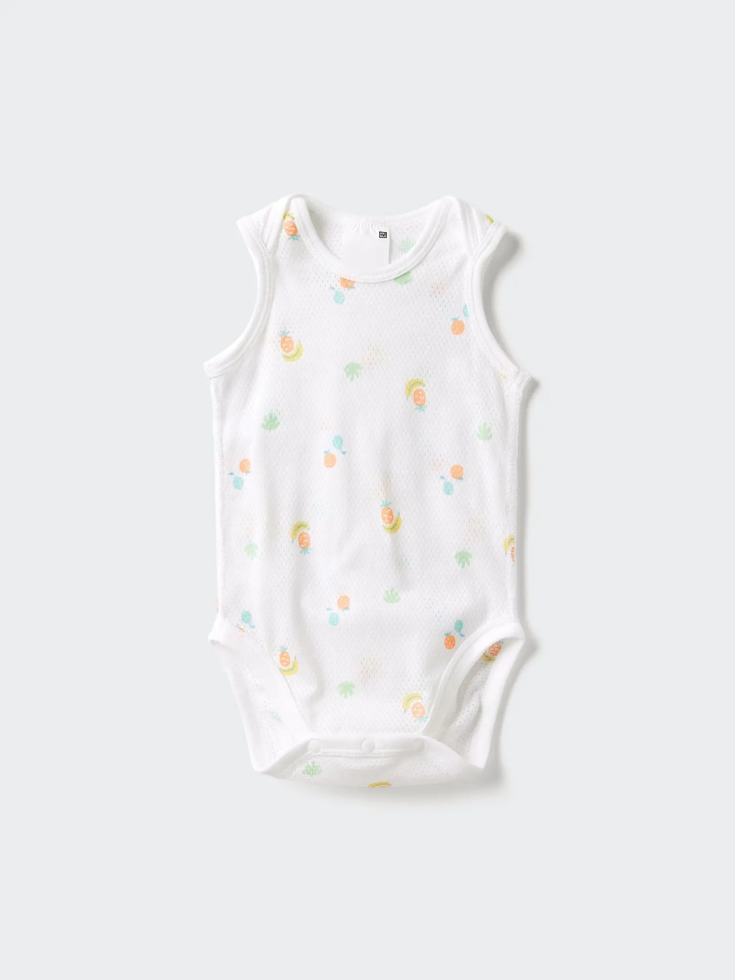 Baby Sleeveless Cotton Mesh Bodysuit | Print
