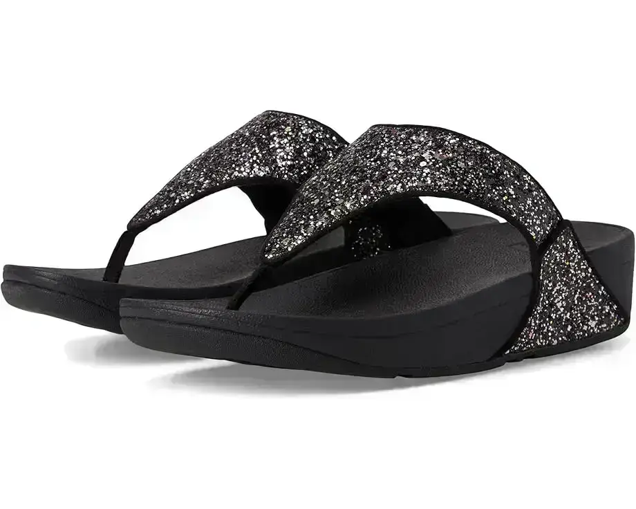 Women's FitFlop Lulu Multi-Tonal Glitter Toe-Post Sandals