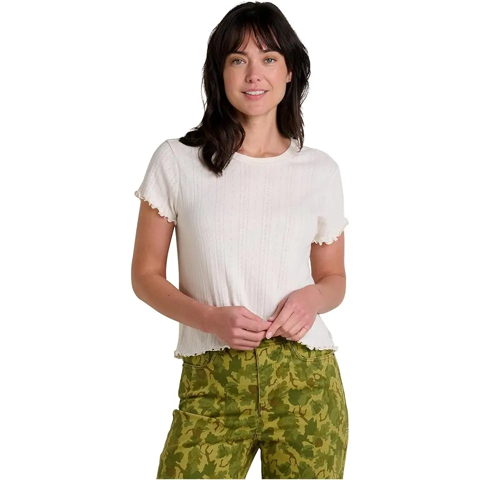 Foothill Pointelle Short Sleeve Baby Tee