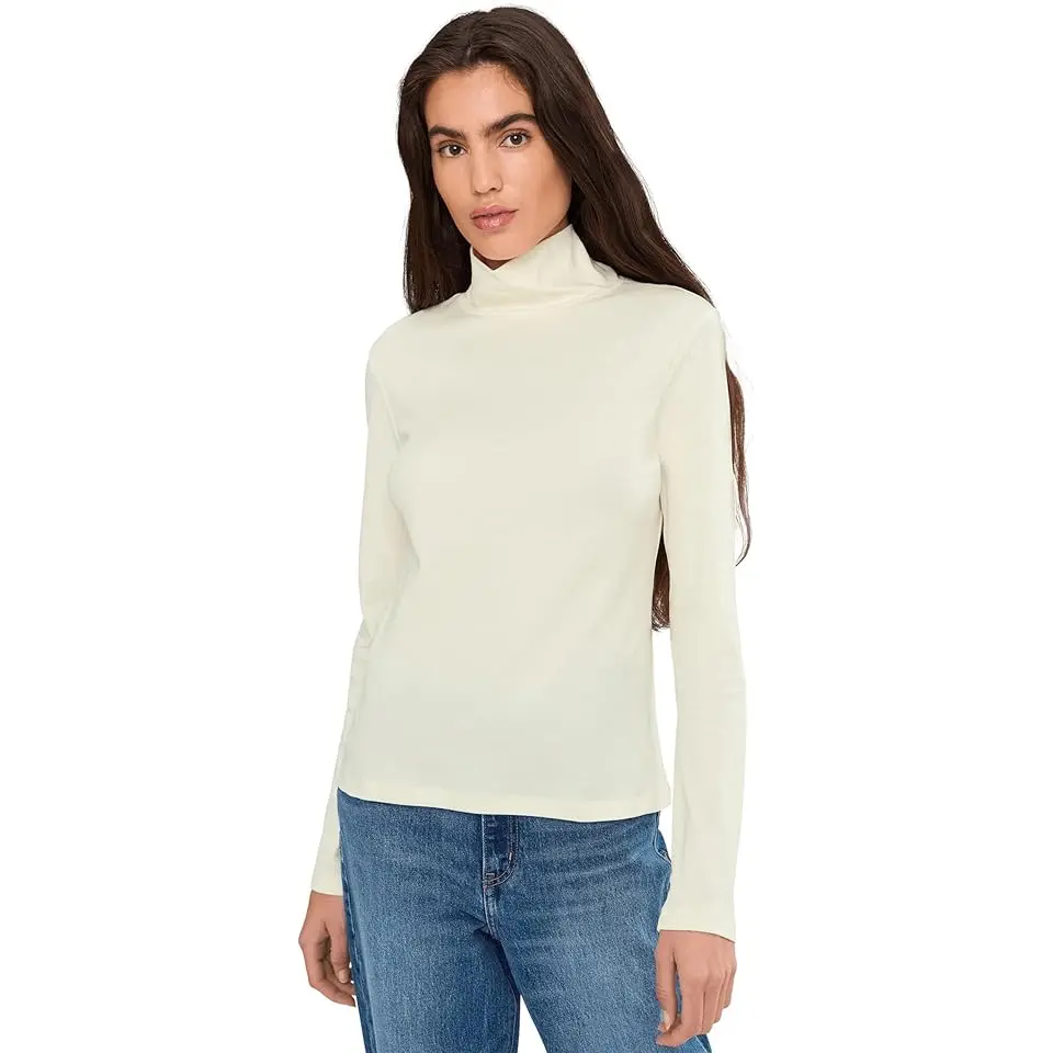 Signature Lightweight Cotton Turtleneck