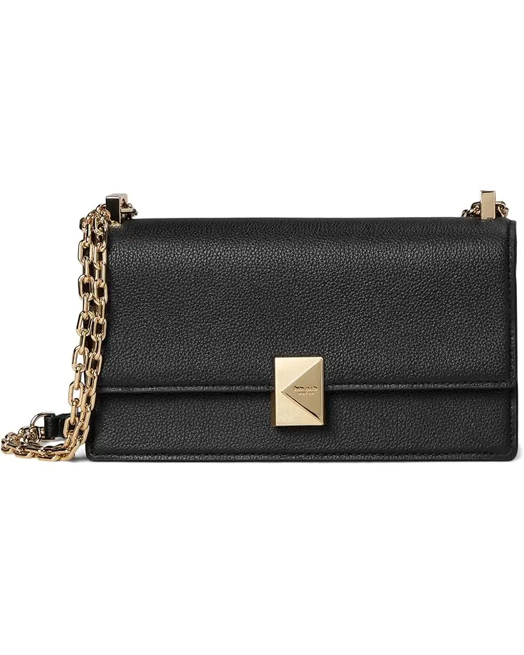 Tribeca Pebbled Leather Mini Flap Chain Crossbody