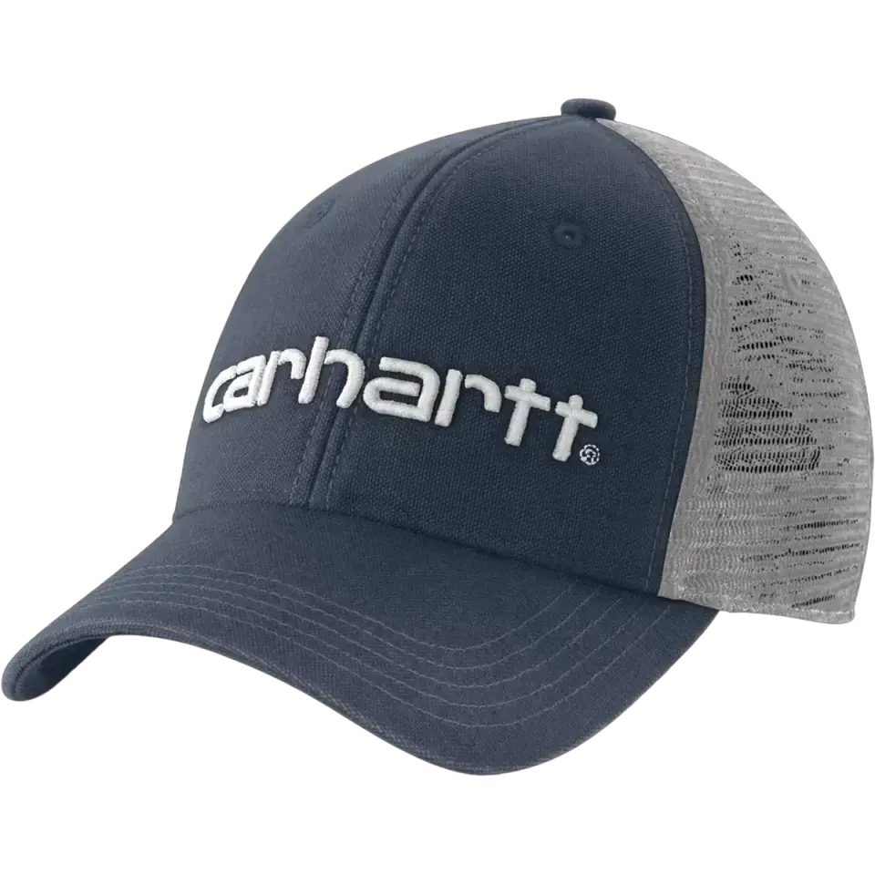 Canvas Mesh-Back Logo Cap