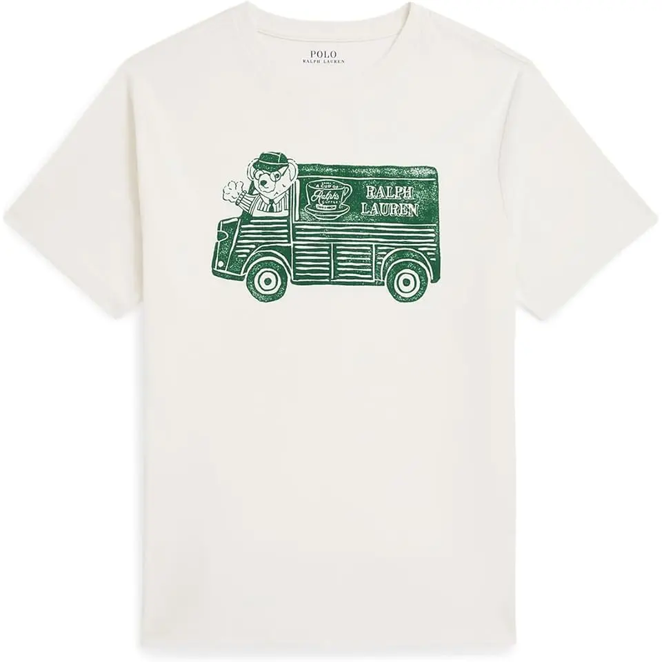 Ralphâ s Coffee Polo Bear Tee (Big Kid)