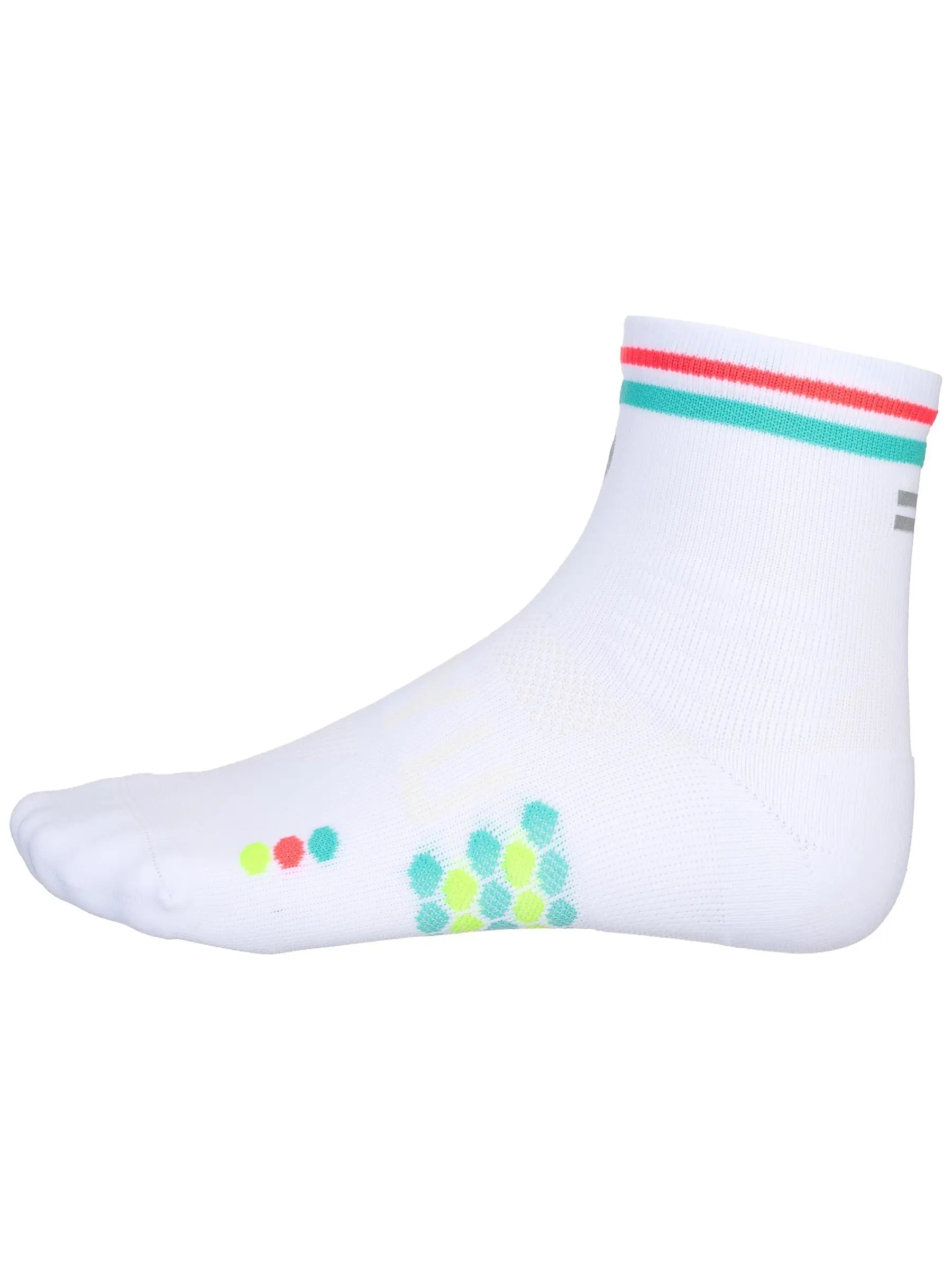 SHYU Racing Quarter Crew Socks White/Mute/Ant