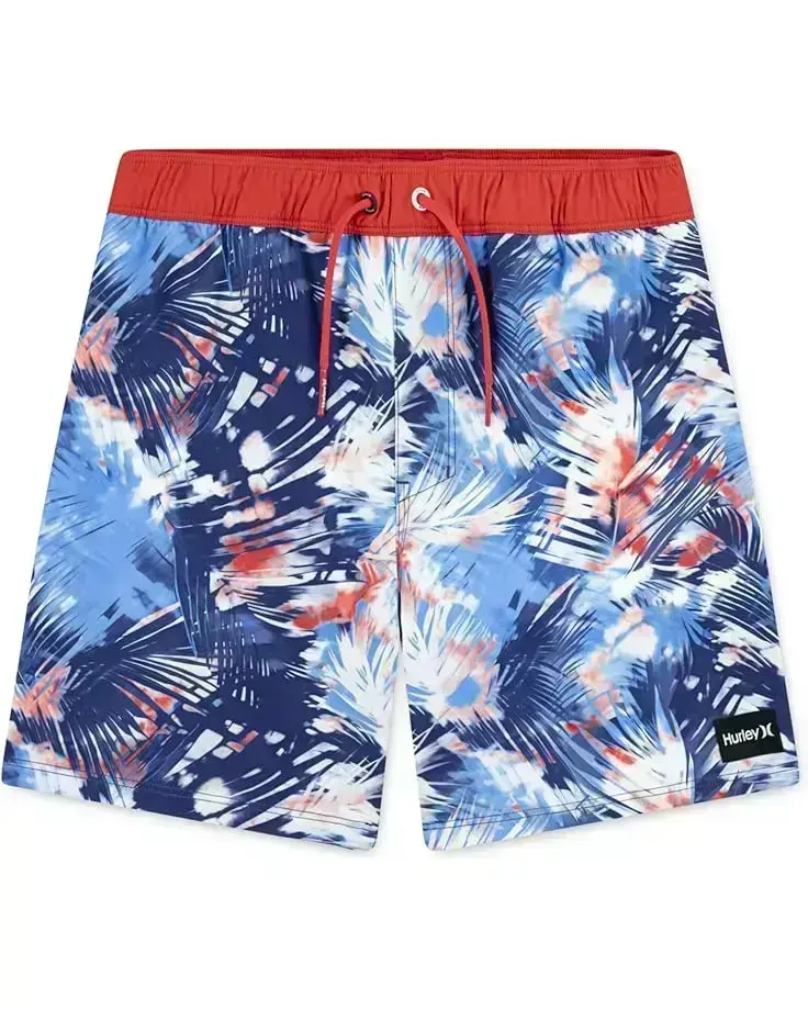 Hurley Kids Distorted Palm Pull On Swim Trunk (Little Kid)