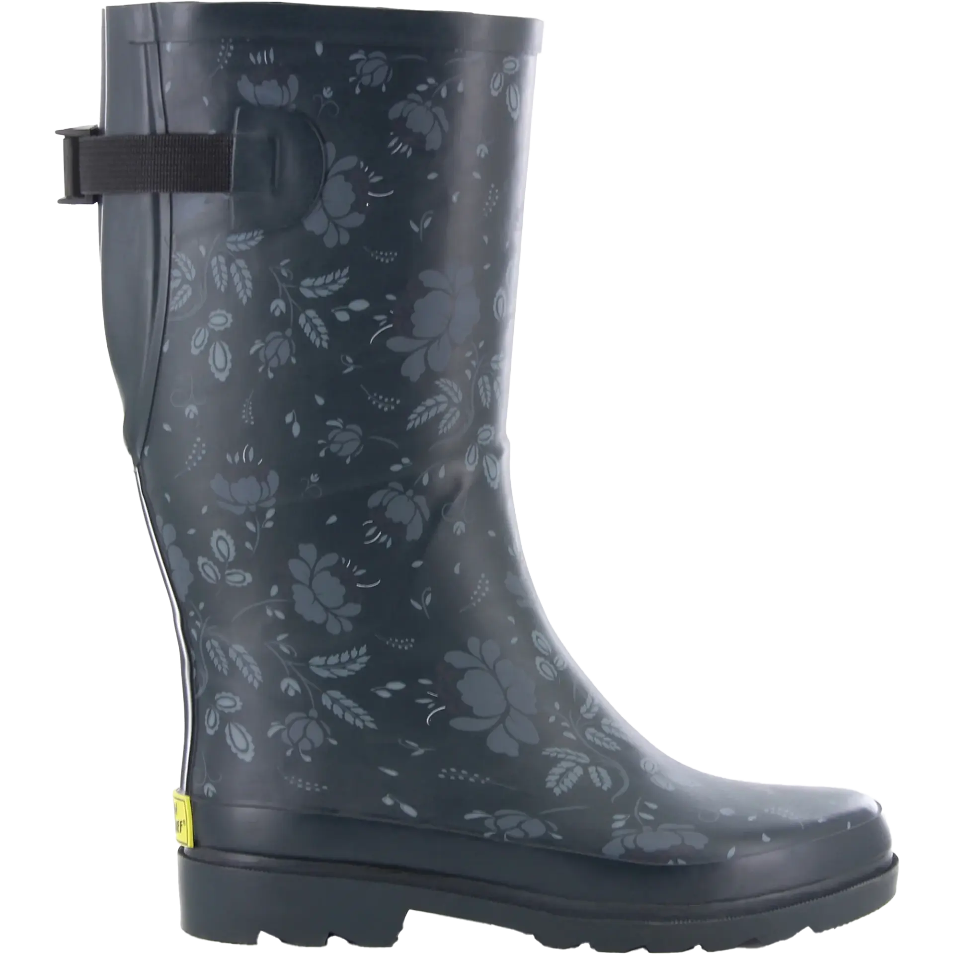 Women's Floral Adjustable Tall Rain Boot