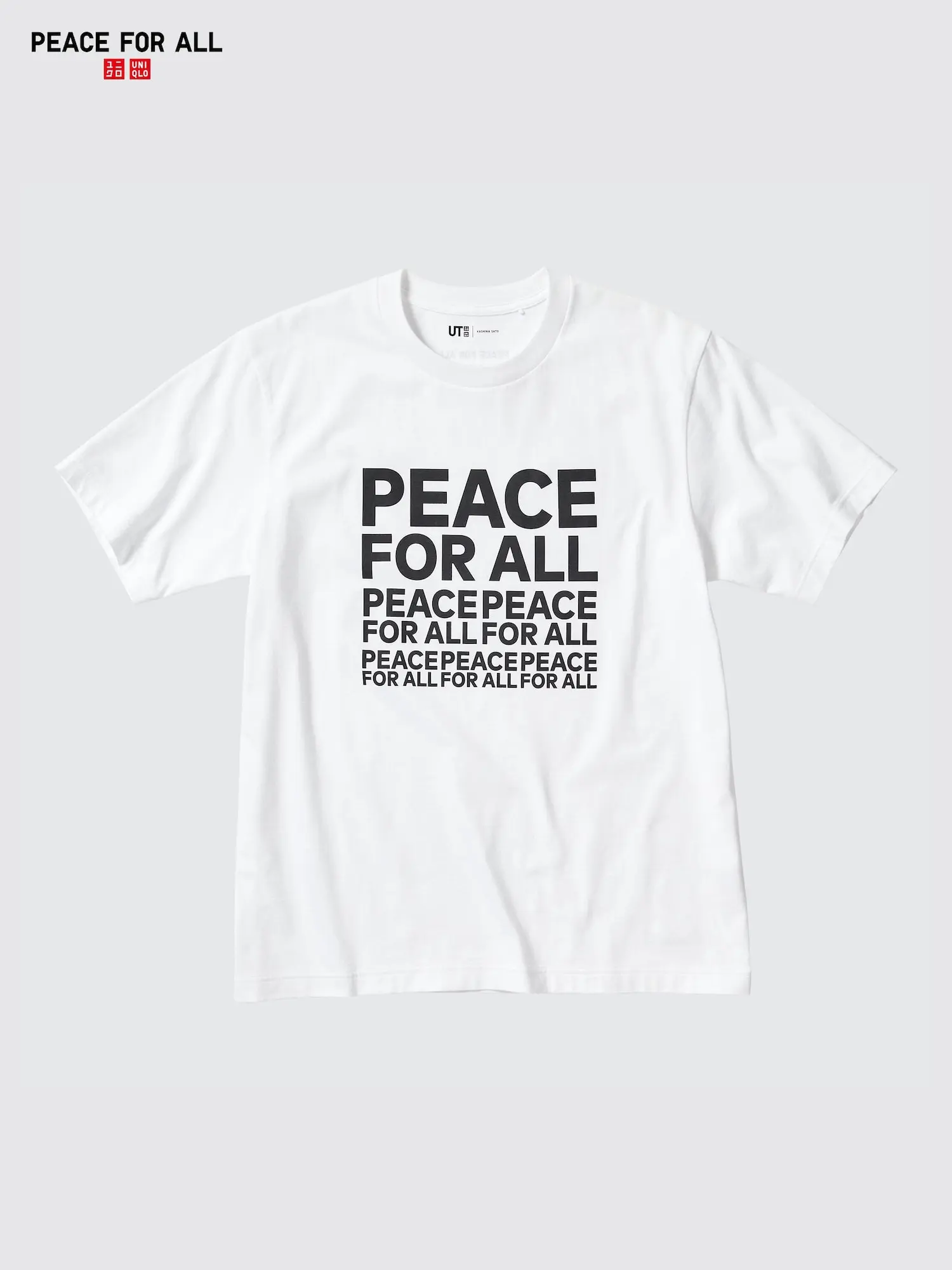 PEACE FOR ALL Graphic T-Shirt | Kashiwa Sato
