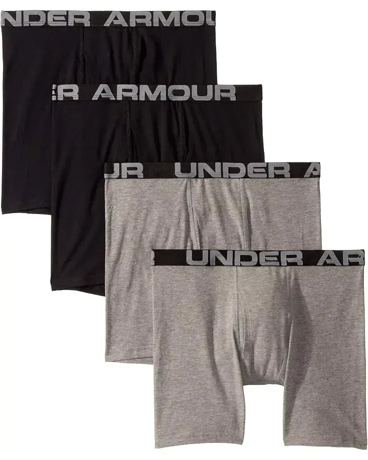 Under Armour Kids 4-Pack Core Cotton Boxer Set (Big Kids)