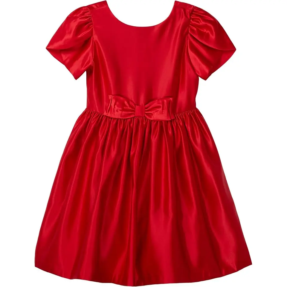 Satin Tulip Sleeve Dress (Toddler/Little Kids/Big Kids)