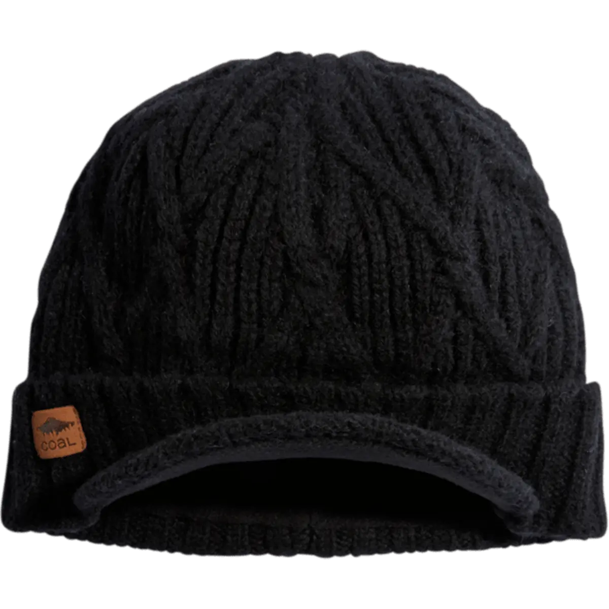 The Yukon Cable Knit Wool Brim Beanie
