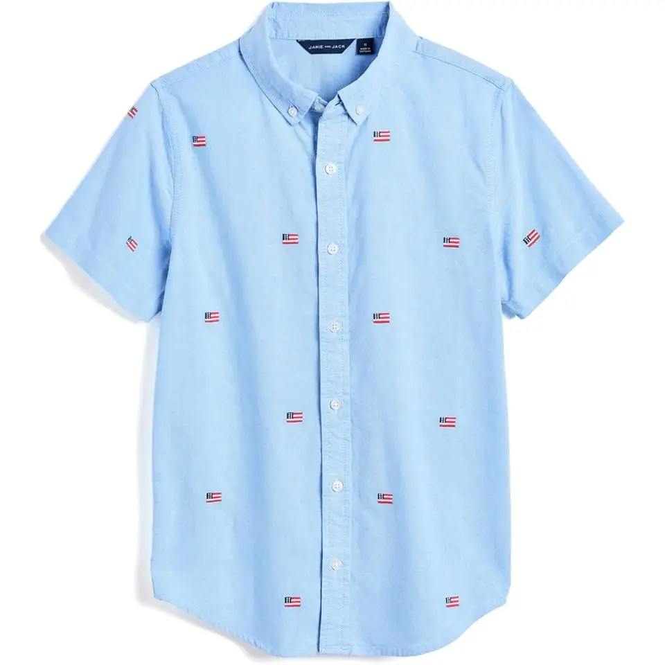 Embroidered Flag Shirt (Infant/Toddler/Little Kid/Big Kid)