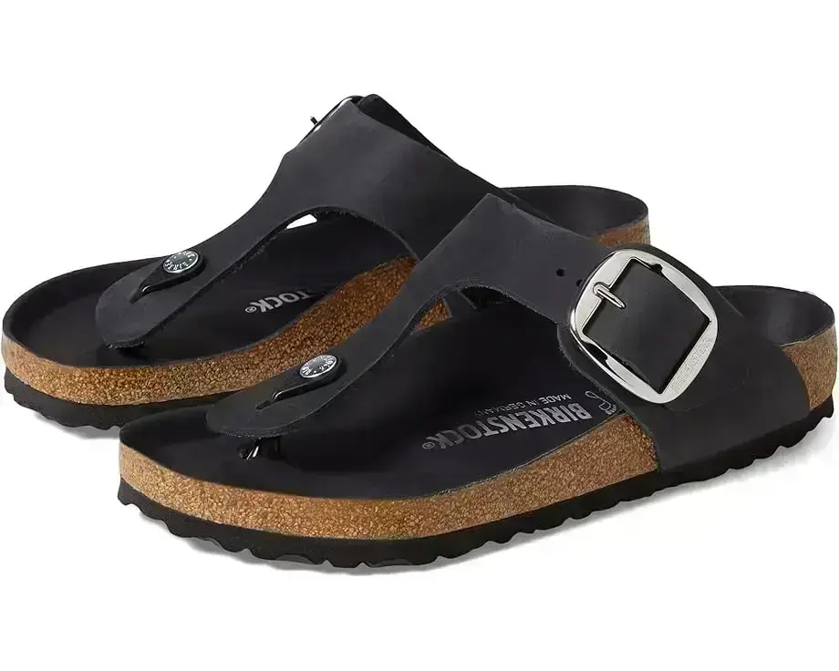 Women's Birkenstock Gizeh Big Buckle - Oiled Leather
