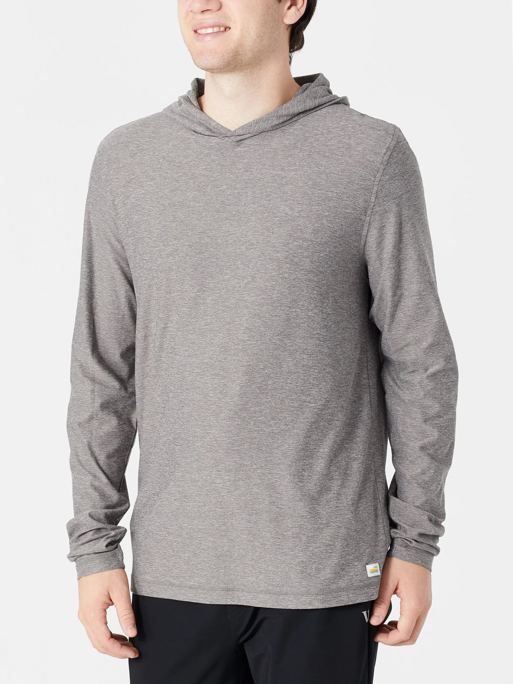 Vuori Men's Strato Tech Hoodie Heather Grey