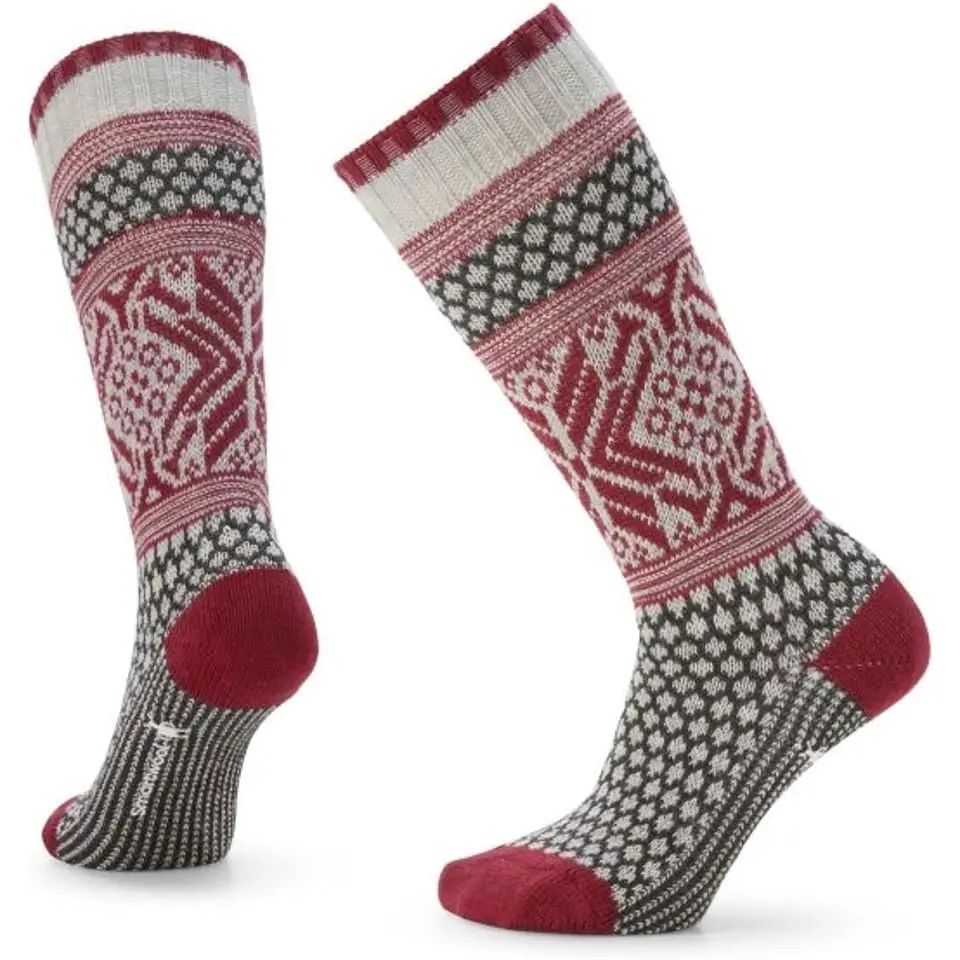 Everyday Popcorn Snowflake Pattern Crew Socks