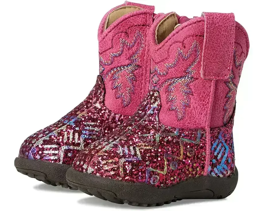 Roper Kids Cowbabies Glitter Aztec (Infant/Toddler)