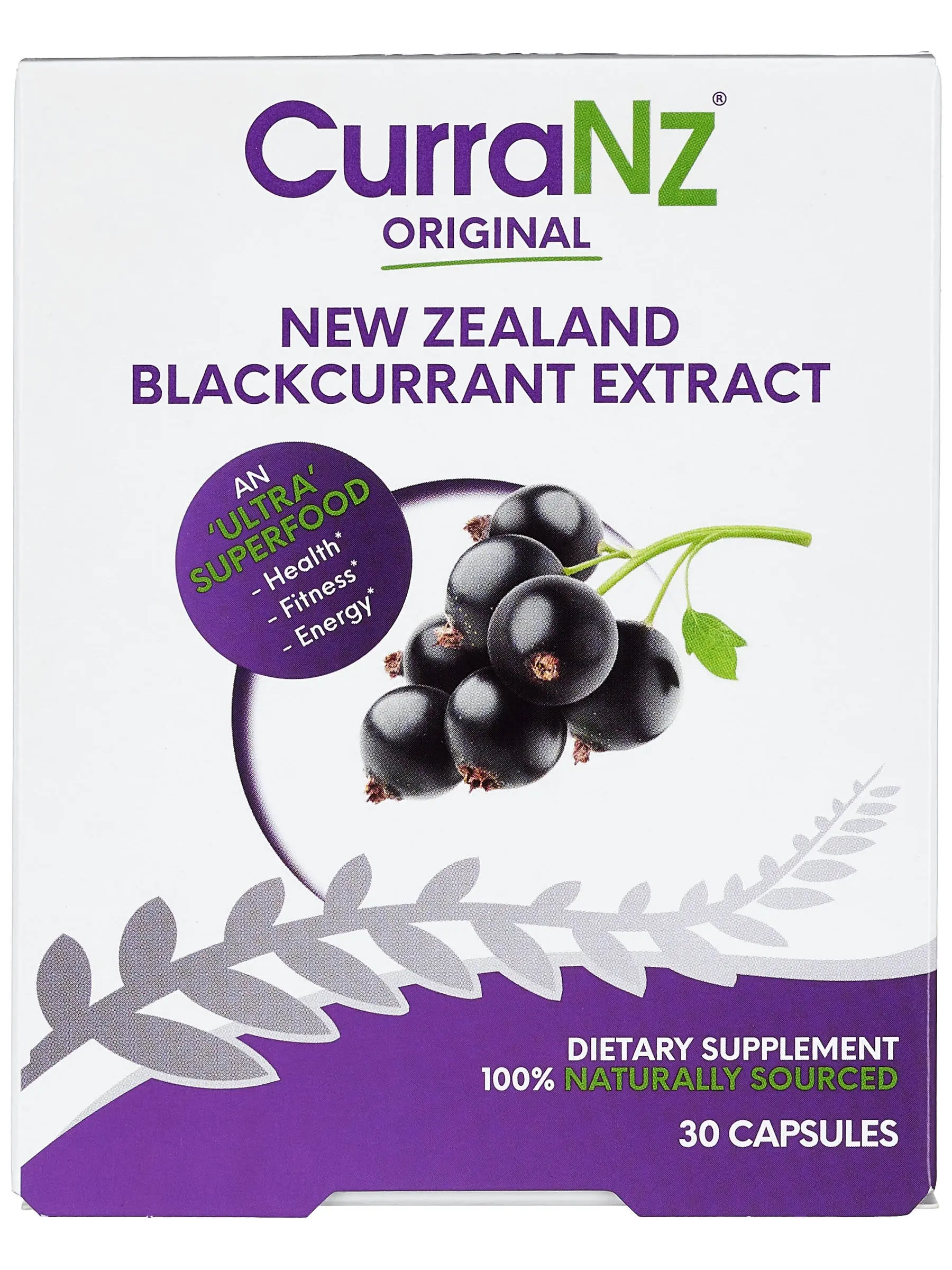 CurraNZ New Zealand Blackcurrant Extract Capsules