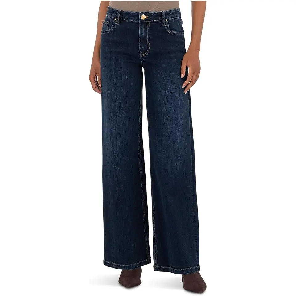 Jeans High-rise Wide Leg Clean Hem In Attributable