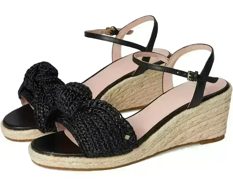 Women's Kate Spade New York Leandra Raffia Espadrille Wedge Sandal