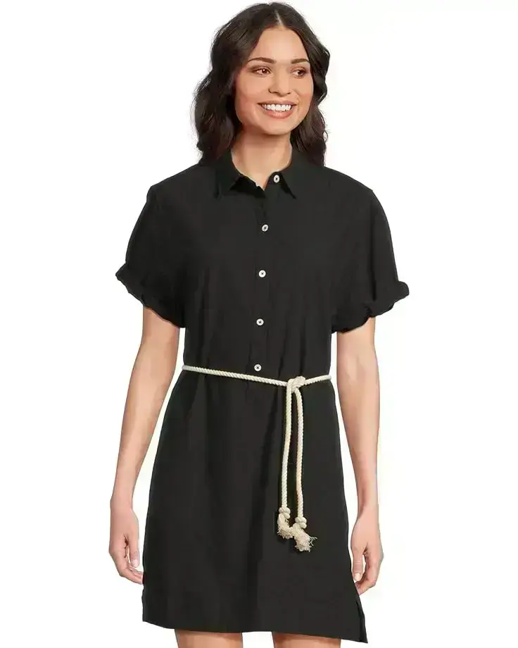 Women's Lilla P Half Placket Shirt Dress
