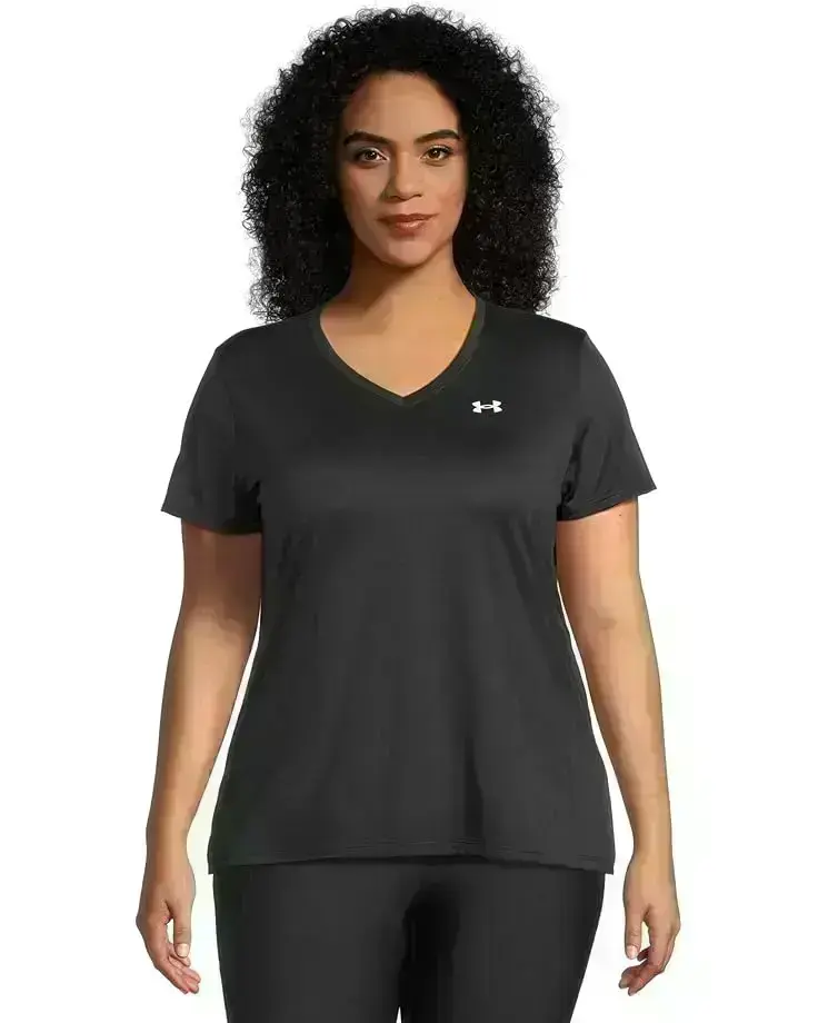 Tech Short Sleeve V-Neck Solid