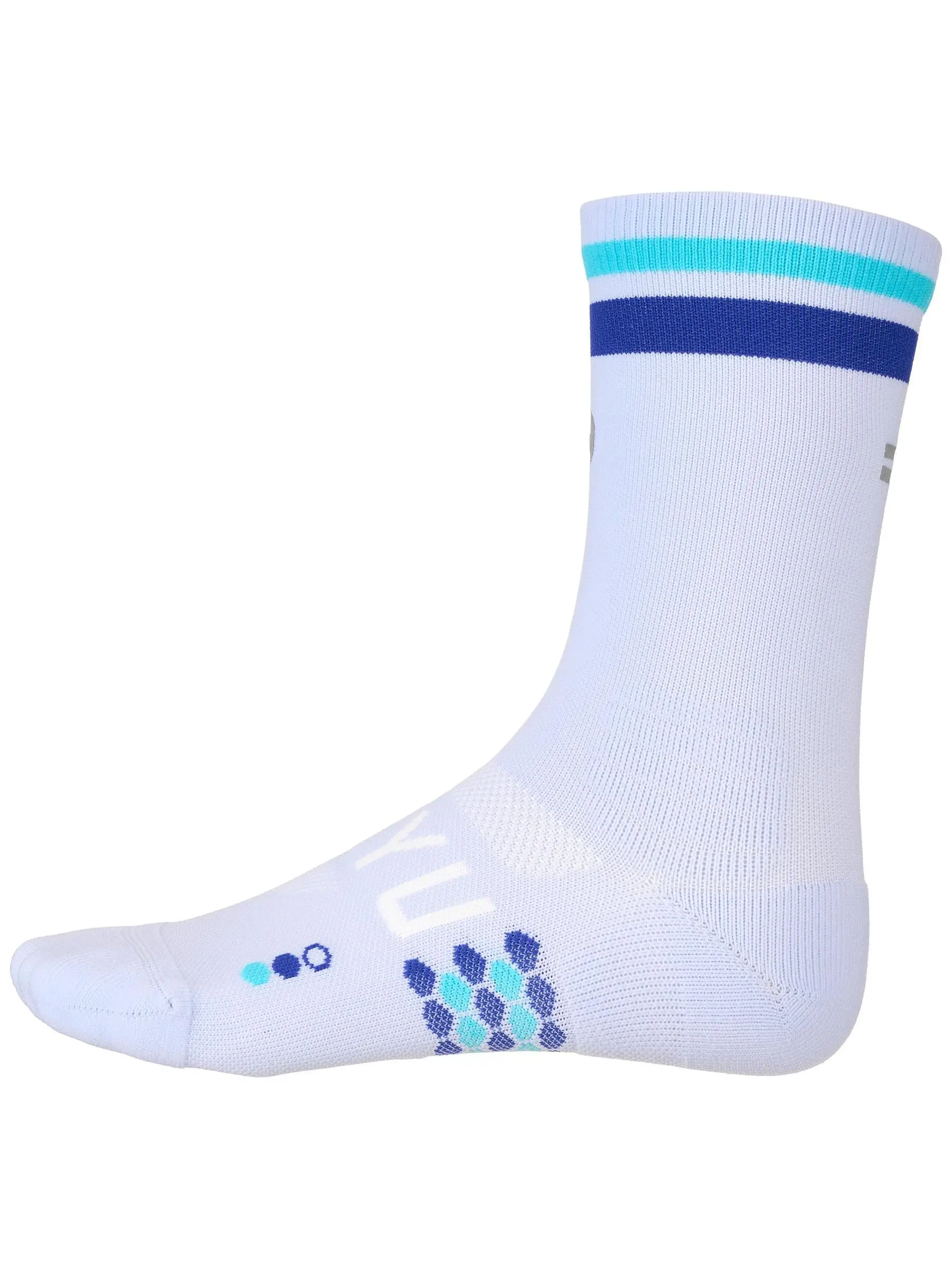 SHYU Racing Crew Socks Ice/Blue/Azure