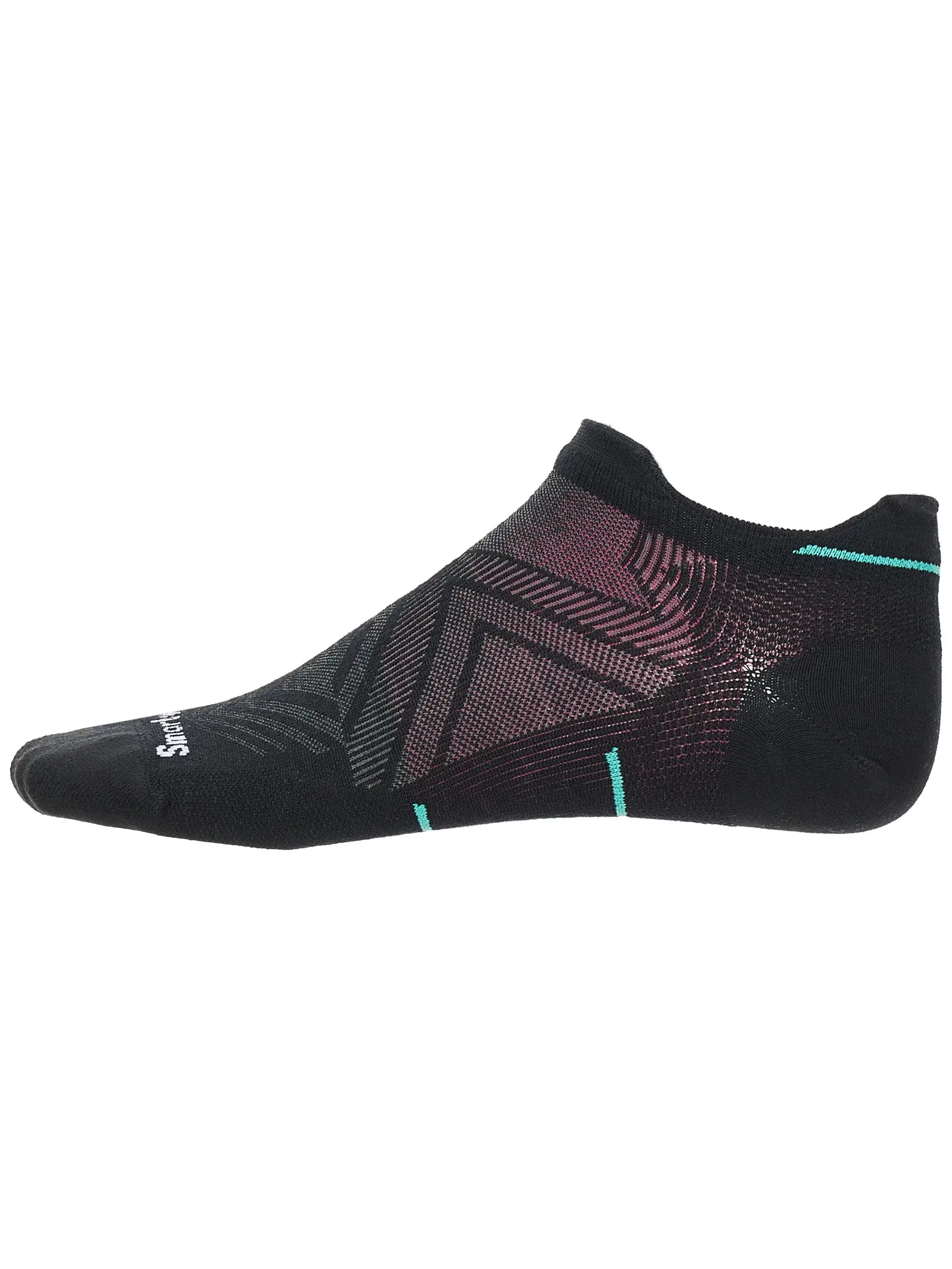 SmartWool Women's Run Zero Cushion Low Ankle Socks Blk