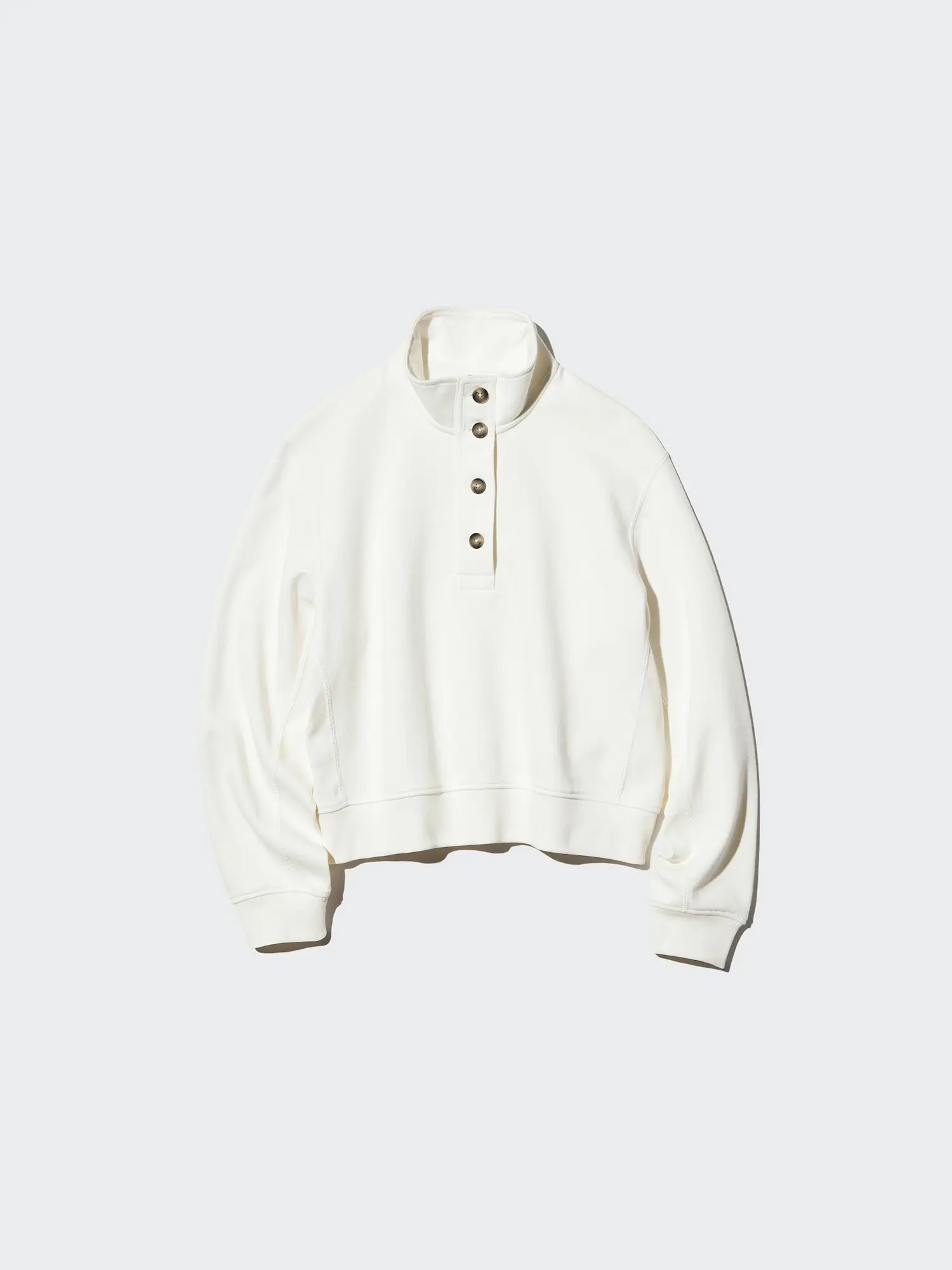 Button Up Sweat Pullover