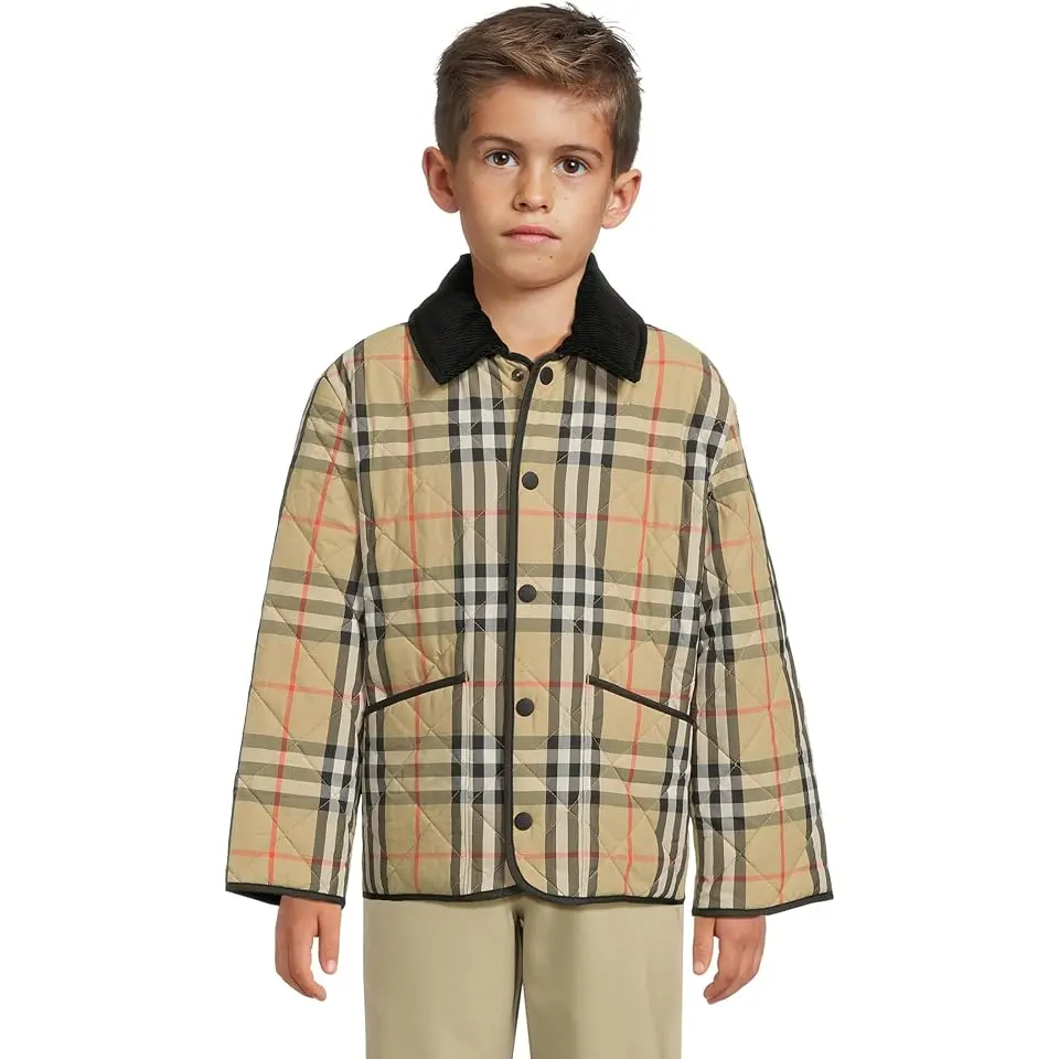 Milo Check Quilted Jacket (big Kids)