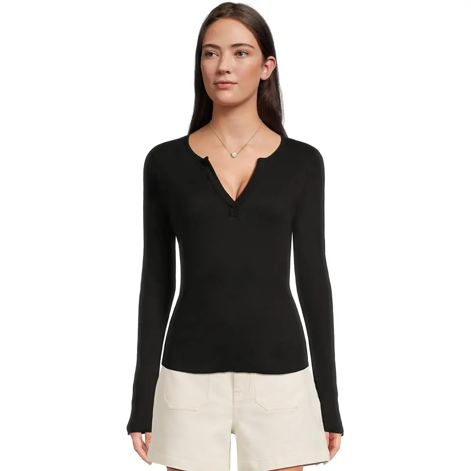 Salem Mixed Placket Henley