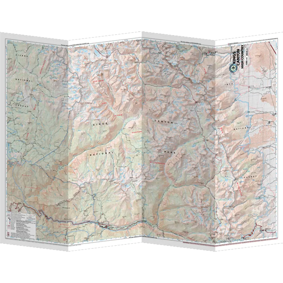 Sequoia - Kings Canyon High Country Map