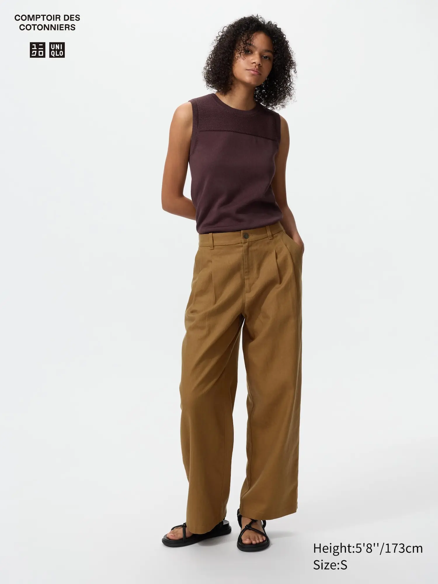 Women's Linen Blend Straight Pants