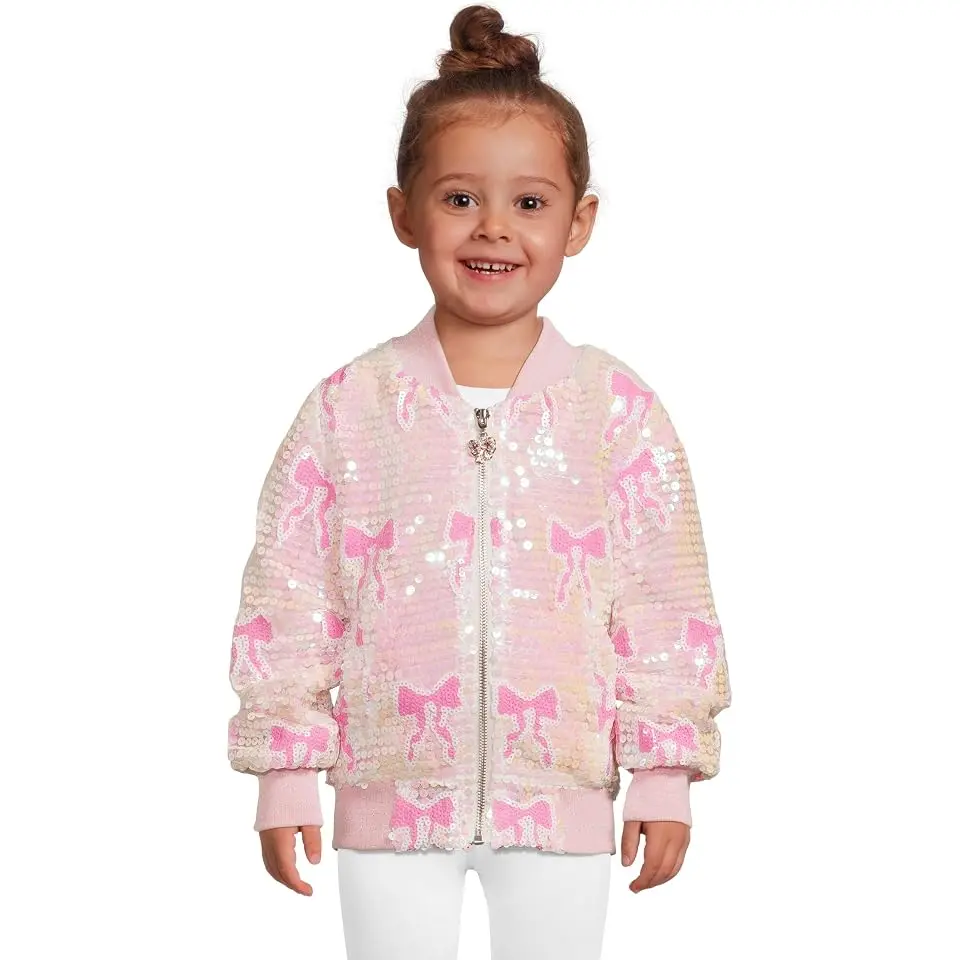Sequin Bow Bomber (Toddler/Little Kid/Big Kid)
