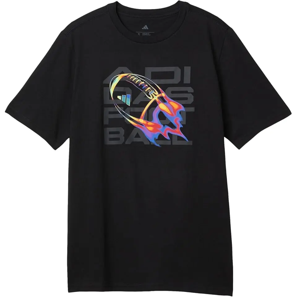 Flame Football Tee (Big Kid)
