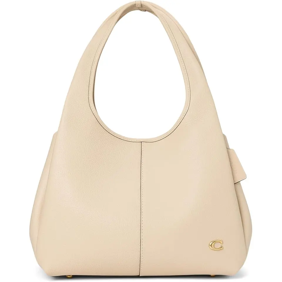 Polished Pebble Leather Lana Shoulder Bag