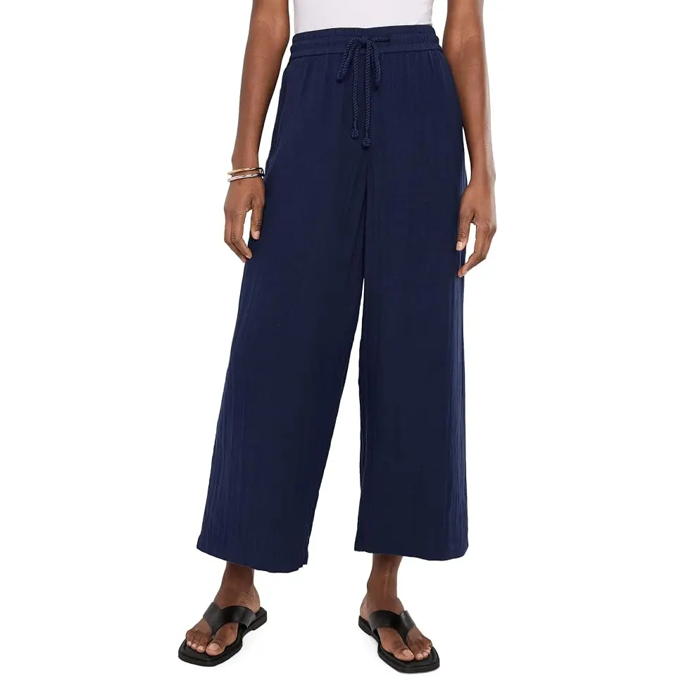 Gauze Hr Wide Leg Crop