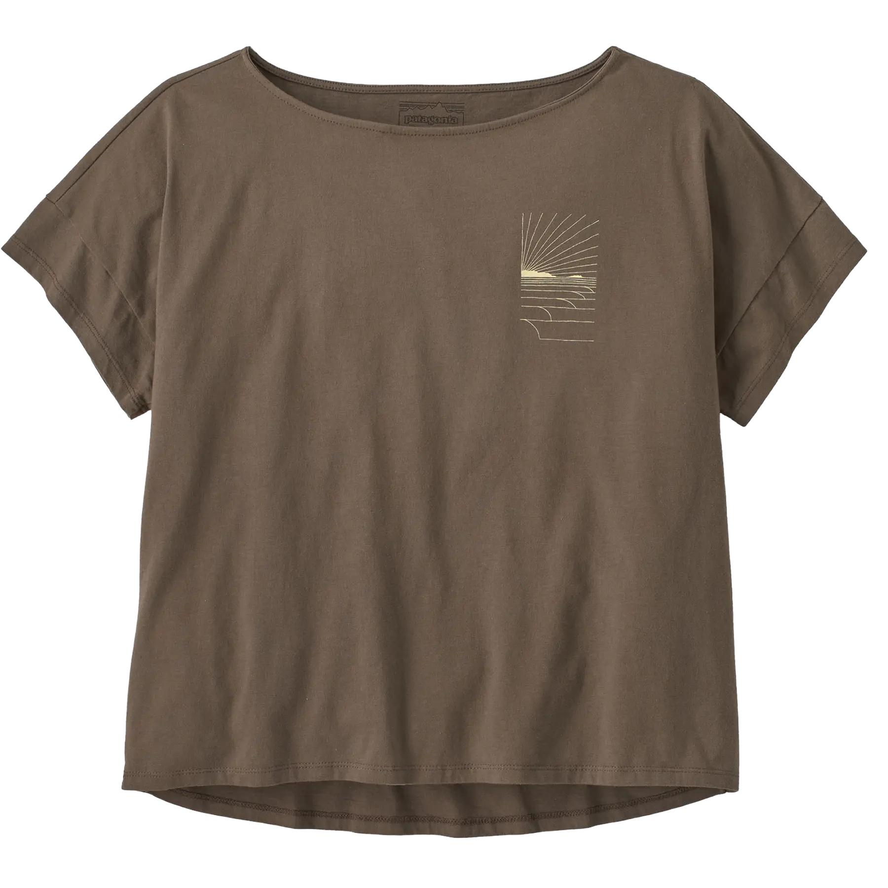 Women's Waves Rolling Relaxed Drop-Sleeve Organic Shirt