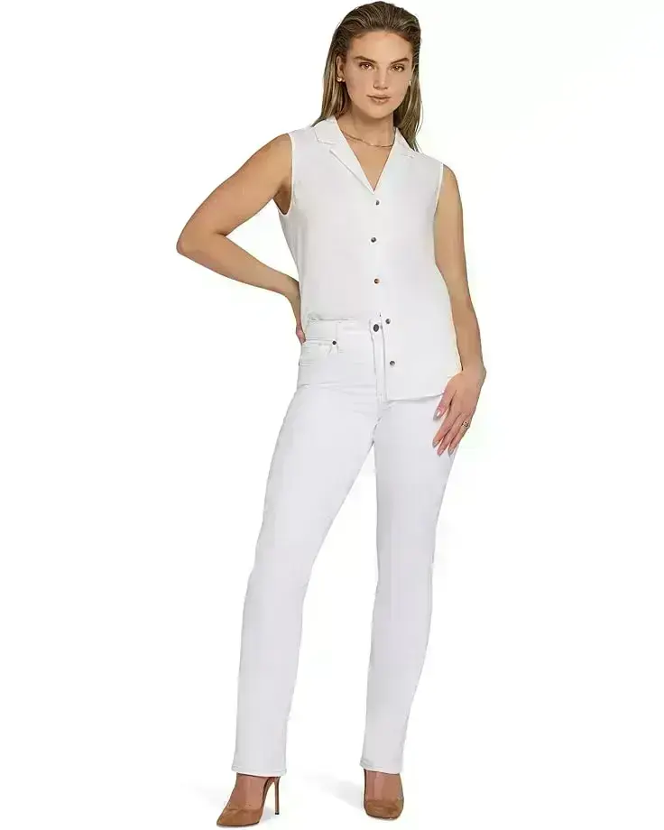 Women's NYDJ Straight Jeans in Optic White