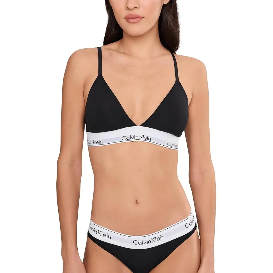 Icon Cotton Modal Lightly Lined Triangle Bralette