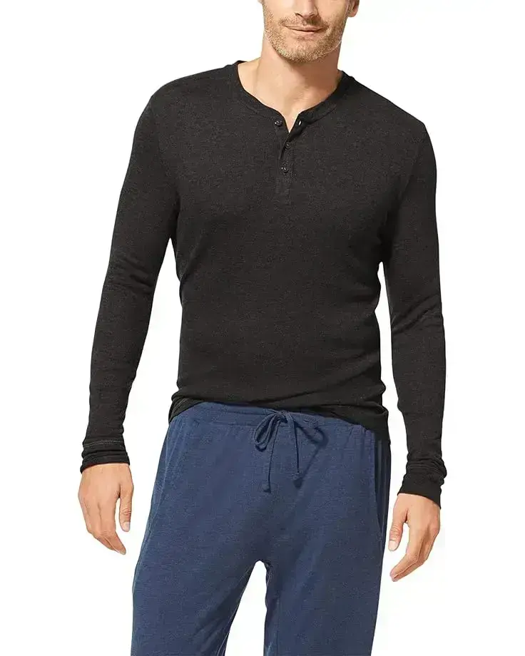 Men's Tommy John Lounge Long Sleeve Henley